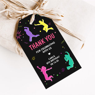 Étiquettes-cadeau Jump and Play Girl Anniversday Party Favor Tags