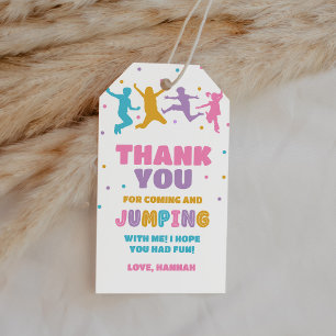 Étiquettes-cadeau Jump Trampoline Park Anniversaire Fête Favoriser