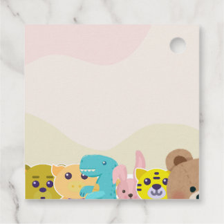 Étiquettes Cadeau Jungle feuillu thème singe baby shower de jouets d