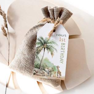 Étiquettes-cadeau Jungle Safari Animaux Anniversaire Fête Favoriser
