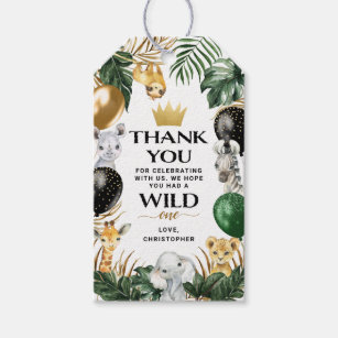 Étiquettes-cadeau Jungle Safari Anniversaire Fête Favoriser le Merci