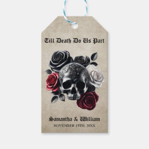 Étiquettes-cadeau Jusqu'à ce que la mort nous sépare Mariage d'Hallo