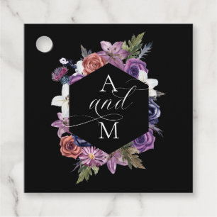 Étiquettes Cadeau Jusqu'à ce que la mort nous sépare Mariage Violet 