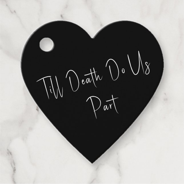 Étiquettes Cadeau Jusqu'à la mort Faisons-nous partie Squelette Blan (Devant)