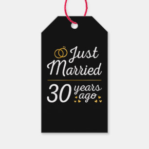 Étiquettes-cadeau Just Married 30 Years Ago II