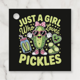 Étiquettes Cadeau Juste une fille qui aime les cornichons