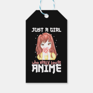 Étiquettes-cadeau Juste Une Fille Qui Aime Vraiment Anime