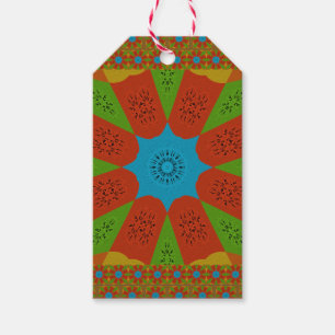 Étiquettes-cadeau Kaleidoscope Bloom Une Vibrante couleur d'impressi