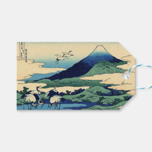 Étiquettes-cadeau Katsushika Hokusai - Umegawa dans la province de S