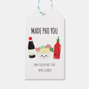 Étiquettes-cadeau Kawaii a fait des Pho pour l'autre pour la Saint-V