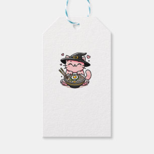 Étiquettes-cadeau Kawaii Anime Chat Cute Ramen Halloween Enfants