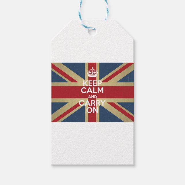 Étiquettes-cadeau Keep Calm and Carry (Devant)