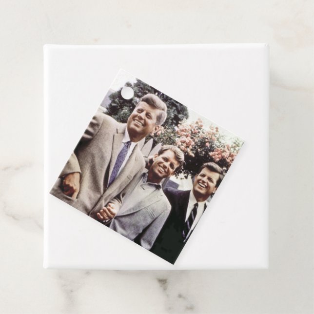 Étiquettes Cadeau Kennedy Brothers, président John, Robert & Ted (En situation)