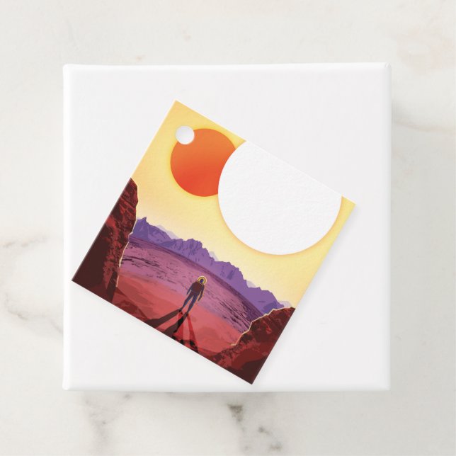 Étiquettes Cadeau Kepler Space Voyage Destination Planète Aventure (En situation)