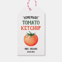 Ketchup de tomate maison avec motif de tomate roug