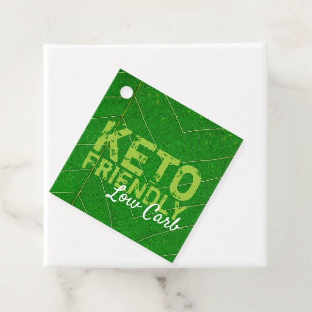 Étiquettes Cadeau Keto Friendly Low Carb (En situation)
