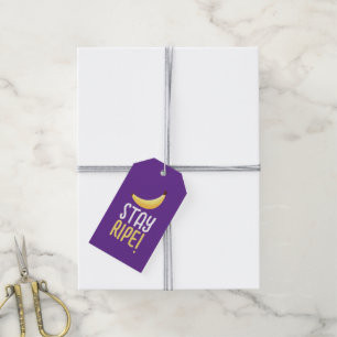 Étiquettes-cadeau Kit de fête personnalisé Funny Banana moderne et m