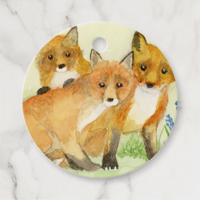 Étiquettes Cadeau Kits Fox (Devant)