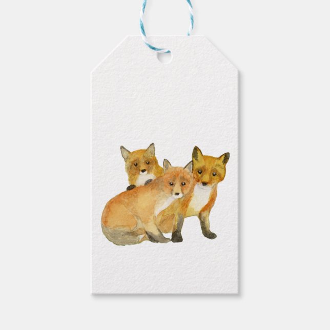 Étiquettes-cadeau Kits Fox (Devant)