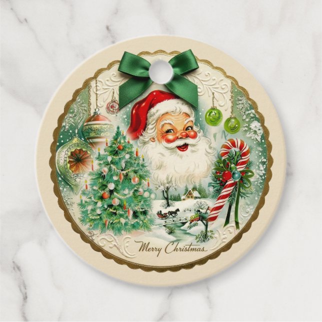 Étiquettes Cadeau Kitschmas Nostalgique  (Devant)