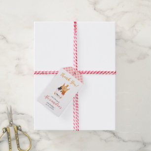 Étiquettes-cadeau Kitten Meow Couronne rose Fille Kitty Chat Anniver