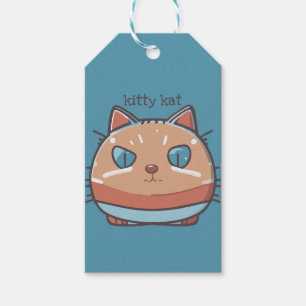 Étiquettes-cadeau Kitty Chat Faced
