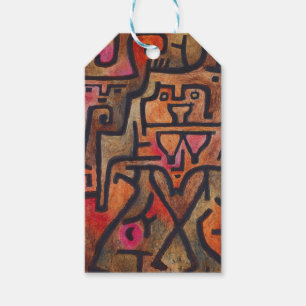 Étiquettes-cadeau Klee Expressionniste Forêt Abstraite Art Moderne