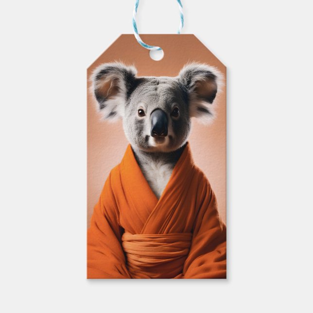 Étiquettes-cadeau Koala bouddhiste (Devant)
