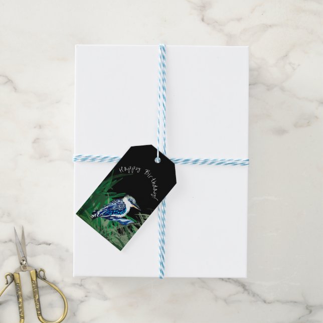 Étiquettes-cadeau Kookaburra joyeux anniversaire (Avec de laficelle)