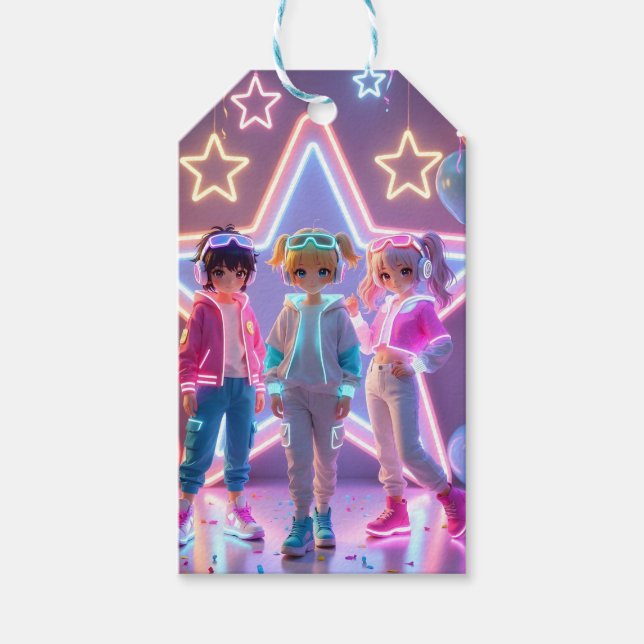 ÉTIQUETTES-CADEAU KPOP GIRL  (Devant)