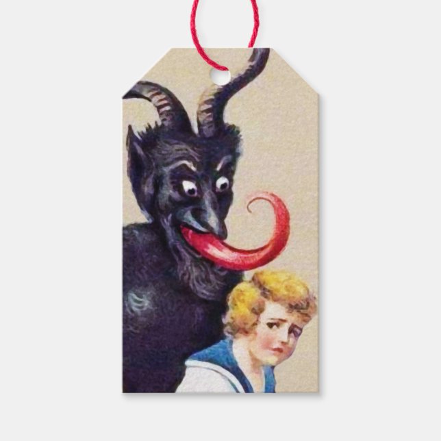 Étiquettes-cadeau Krampus (Devant)