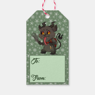 Étiquettes-cadeau Krampus de Noël personnalisé