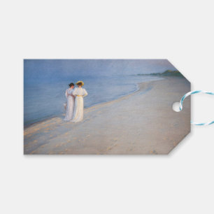 Étiquettes-cadeau Kroyer - Soirée d'été sur Skagen Beach