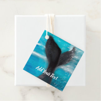 Étiquettes Cadeau La baleine