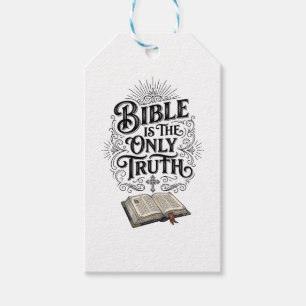 Étiquettes-cadeau La Bible est le seul T-Shirt chrétien de vérité