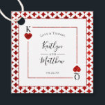 Étiquettes Cadeau La collection de Mariages de cartes de jeu Monogra<br><div class="desc">Célébrez dans le style avec ces étiquettes mariages design et très tendance. Ce design est facile à personnaliser avec votre libellé d'événement spécial et vos invités seront ravis quand ils verront ces étiquettes fabuleuses.</div>