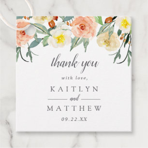 Étiquettes Cadeau La collection de Mariages Spring Blossoms