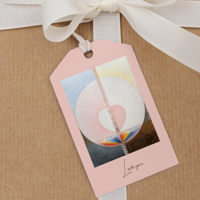 Étiquettes-cadeau La colombe, no 1, Hilma af Klint, Aimez-vous (Créateur téléchargé)