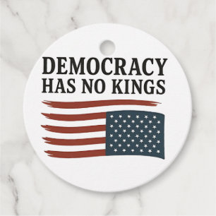Étiquettes Cadeau La démocratie n'a pas le roi anti-Trump USA