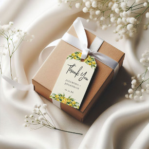 Étiquettes-cadeau La Dolce Vita - Citron Méditerranéen Mariage 
