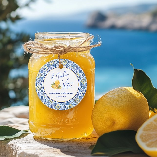 Étiquettes Cadeau La Dolce Vita Été Italien Enterrement de Vie de Je (Créateur téléchargé)