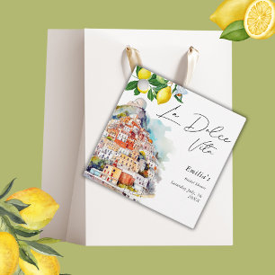Étiquettes Cadeau La Dolce Vita Fête de Mariage Italienne d'Été