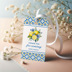 Étiquettes-cadeau La Dolce Vita Lemon Merci