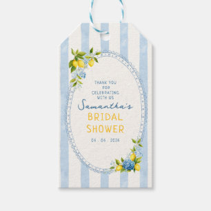 Étiquettes-cadeau La dolce vita shower de mariage aux hydrangeas ble