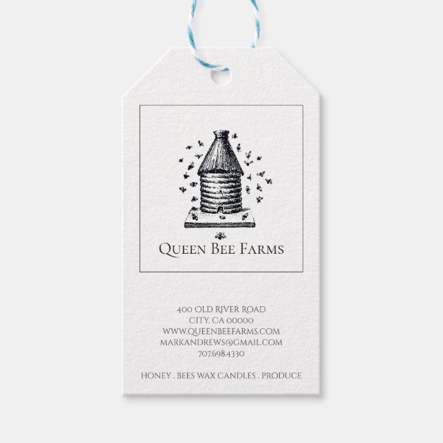 Étiquettes-cadeau La Ferme Des ruches Et Des Abeilles (Devant)