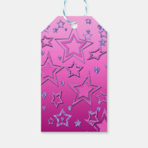 Étiquettes-cadeau La fête de Noël gradient paitter shine congras st