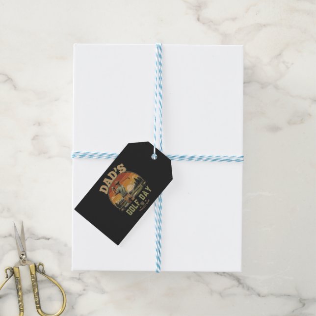 Étiquettes-cadeau La journée de golf de papa (With Twine)