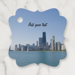 Étiquettes Cadeau La ligne aérienne de Chicago