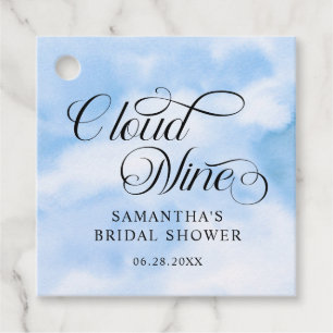 Étiquettes Cadeau La mariée est sur un nuage Bienvenue à la fête de