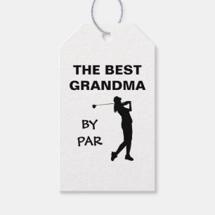 Étiquettes-cadeau La Meilleure Grand-Mère Par Par Golf Nana Golfer P